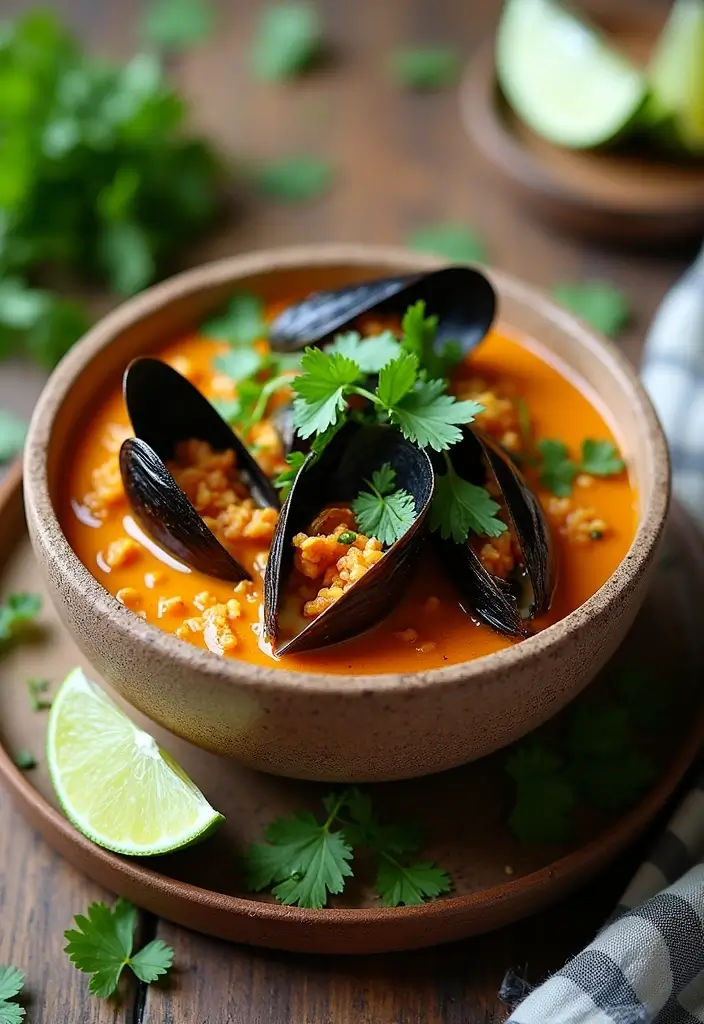 30+ Seafood Recipes for Thanksgiving Feasts 46 30+ Seafood Recipes for Thanksgiving Feasts - 8. Thai Coconut Curry Mussels