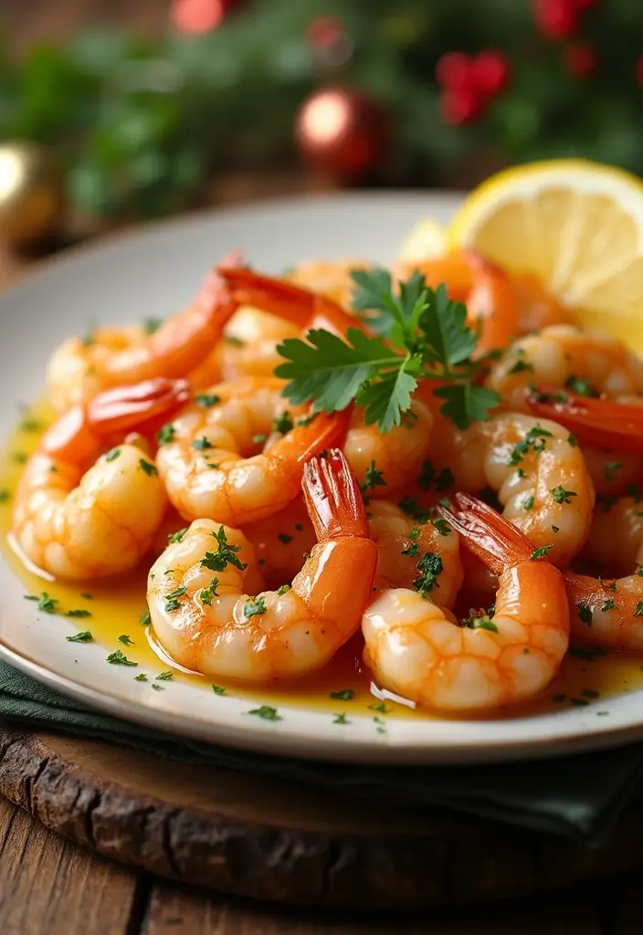 30+ Seafood Recipes for a Cozy Christmas Dinner 1 30+ Seafood Recipes for a Cozy Christmas Dinner - 1. Lemon Garlic Butter Shrimp