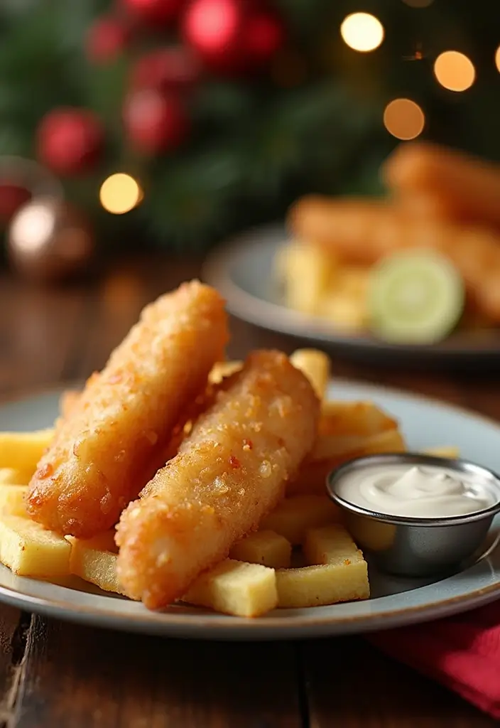 30+ Seafood Recipes for a Cozy Christmas Dinner 127 30+ Seafood Recipes for a Cozy Christmas Dinner - 21. Fish and Chips