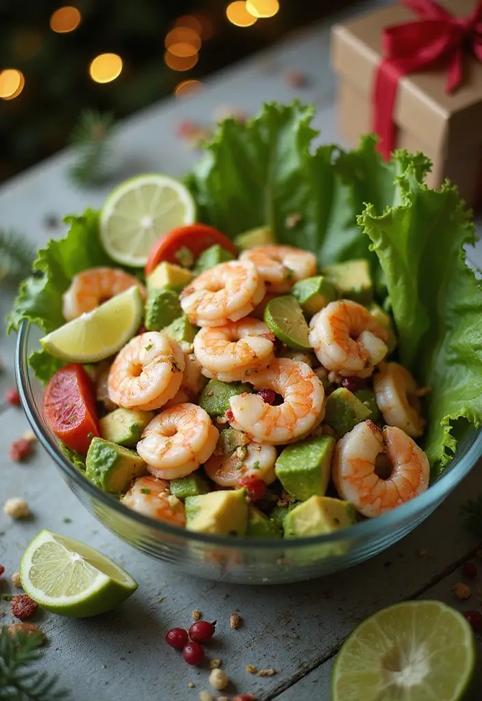 30+ Seafood Recipes for a Cozy Christmas Dinner 18 30+ Seafood Recipes for a Cozy Christmas Dinner - 4. Shrimp and Avocado Salad