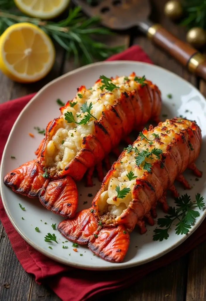 30+ Seafood Recipes for a Cozy Christmas Dinner 32 30+ Seafood Recipes for a Cozy Christmas Dinner - 6. Grilled Lobster Tails