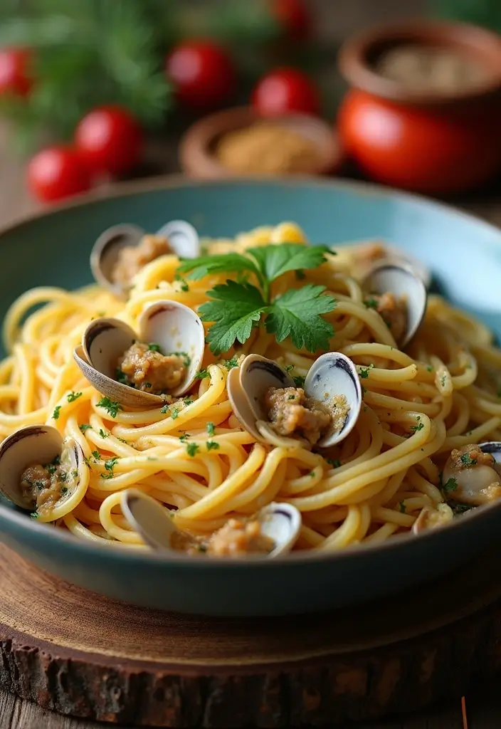 30+ Seafood Recipes for a Cozy Christmas Dinner 44 30+ Seafood Recipes for a Cozy Christmas Dinner - 8. Clam Linguine